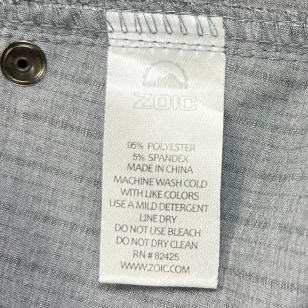 Zoic Ether Mountain Bike Shorts Men's XL Gray Check Stretch Cargo MTB Trail 12" - Picture 6 of 13